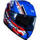 CAPACETE STRADA CIRCUIT AZUL/VERMELHO/BRANCO