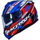CAPACETE STRADA CIRCUIT AZUL/VERMELHO/BRANCO