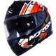CAPACETE STRADA CIRCUIT PRETO/VERMELHO/DOURADO
