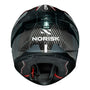 CAPACETE NORISK CARBON R TEAM VERMELHO - Imagem 8