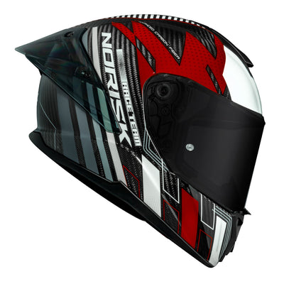 CAPACETE NORISK CARBON R TEAM VERMELHO - 62/XL