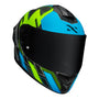 CAPACETE NORISK CARBON R TEAM AMARELO/AZUL - Imagem 4
