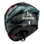 CAPACETE NORISK CARBON R TEAM VERMELHO - Imagem 5