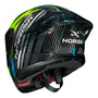 CAPACETE NORISK CARBON R TEAM AMARELO/AZUL - Imagem 5
