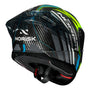CAPACETE NORISK CARBON R TEAM AMARELO/AZUL - Imagem 6
