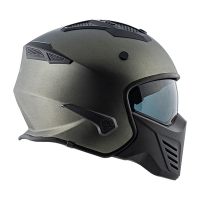 CAPACETE NORISK DARTH MONOCOLOR CINZA FOSCO - 61/XL