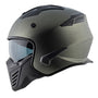 CAPACETE NORISK DARTH MONOCOLOR CINZA FOSCO - Imagem 6