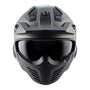CAPACETE NORISK DARTH MONOCOLOR CINZA FOSCO - Imagem 9