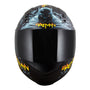 CAPACETE NORISK FF391 STUNT DC BATMAN HERO PRETO - Imagem 4
