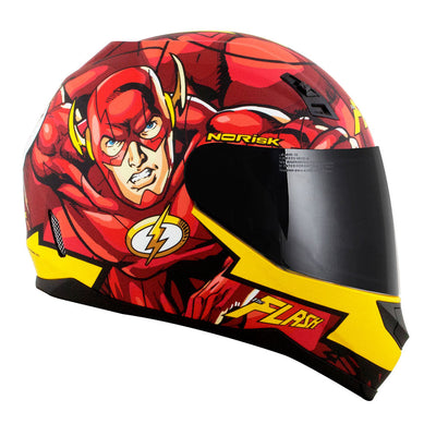 CAPACETE NORISK FF391 STUNT DC FLASH HERO VERMELHO - 61/XL