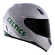 CAPACETE NORISK FF391 STUNT NBA BOSTON CELTICS CINZA - 61/XL