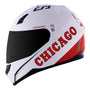 CAPACETE NORISK FF391 STUNT NBA CHICAGO BULLS BRANCO - Imagem 2