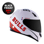 CAPACETE NORISK FF391 STUNT NBA CHICAGO BULLS BRANCO - Imagem 9