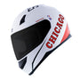 CAPACETE NORISK FF391 STUNT NBA CHICAGO BULLS BRANCO - Imagem 34