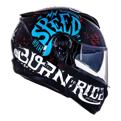 CAPACETE NORISK FORCE BORN TO RIDE AZUL - 62/XL
