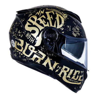 CAPACETE NORISK FORCE BORN TO RIDE DOURADO - 62/XL