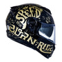 CAPACETE NORISK FORCE BORN TO RIDE DOURADO - 62/XL