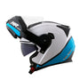 CAPACETE NORISK ROUTE FF345 CHANCE BRANCO/AZUL - Imagem 2