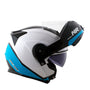 CAPACETE NORISK ROUTE FF345 CHANCE BRANCO/AZUL - Imagem 4