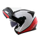 CAPACETE NORISK ROUTE FF345 CHANCE BRANCO/VERMELHO - Imagem 2