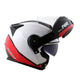 CAPACETE NORISK ROUTE FF345 CHANCE BRANCO/VERMELHO - Imagem 4