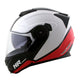 CAPACETE NORISK ROUTE FF345 CHANCE BRANCO/VERMELHO - Imagem 6