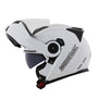 CAPACETE NORISK ROUTE FF345 MONOCOLOR BRANCO - Imagem 2