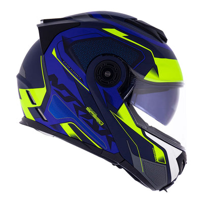 CAPACETE NORISK ROUTE FF345 SPEEDMAX AZUL FOSCO/AMARELO - 61/XL