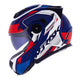 CAPACETE NORISK ROUTE FF345 SPEEDMAX AZUL FOSCO/BRANCO - Imagem 8