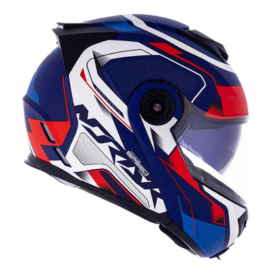 CAPACETE NORISK ROUTE FF345 SPEEDMAX AZUL FOSCO/BRANCO - 64/XXL