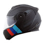 CAPACETE NORISK ROUTE FF345 STROKE PRETO FOSCO/AZUL - Imagem 7