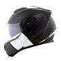 CAPACETE NORISK ROUTE FF345 STROKE PRETO FOSCO/BRANCO - Imagem 6