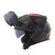 CAPACETE NORISK ROUTE FF345 STROKE PRETO FOSCO/LARANJA - Imagem 2