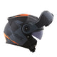 CAPACETE NORISK ROUTE FF345 STROKE PRETO FOSCO/LARANJA - Imagem 4