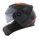 CAPACETE NORISK ROUTE FF345 STROKE PRETO FOSCO/LARANJA - Imagem 6
