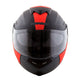 CAPACETE NORISK ROUTE FF345 STROKE PRETO FOSCO/VERMELHO - Imagem 5