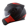 CAPACETE NORISK ROUTE FF345 STROKE PRETO FOSCO/VERMELHO - Imagem 7