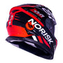 CAPACETE NORISK SOUL TOKYO VERMELHO - Imagem 9