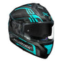 CAPACETE STRADA FLUX PRETO/AZUL