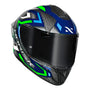 CAPACETE NORISK CARBON R SPOT AZUL - Imagem 7