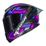 CAPACETE NORISK CARBON R SPOT ROXO - Imagem 3