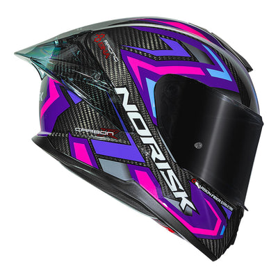 CAPACETE NORISK CARBON R SPOT ROXO - 62/XL