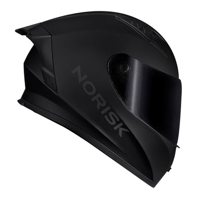 CAPACETE NORISK FLOW MONOCOLOR PRETO FOSCO - 64/XXL