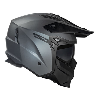 CAPACETE NORISK DARTH II MONOCOLOR TITANIUM FOSCO - 62/XL