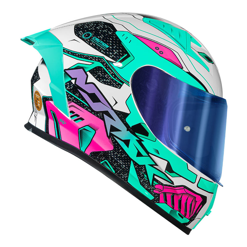 CAPACETE NORISK FLOW ROBOT BRANCO - 60/L