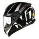 CAPACETE NORISK RAZOR FULL PRETO/BRANCO - Imagem 8