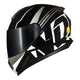 CAPACETE NORISK RAZOR FULL PRETO/BRANCO - Imagem 9