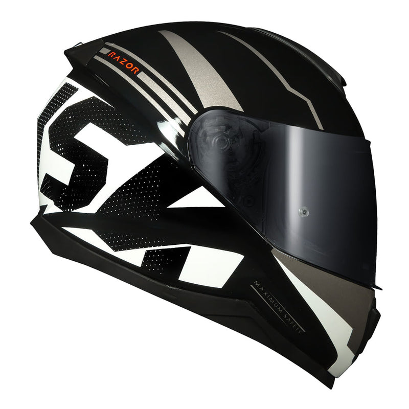 CAPACETE NORISK RAZOR FULL PRETO/BRANCO - 62/XL
