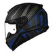 CAPACETE NORISK RAZOR FULL PRETO/AZUL FOSCO - Imagem 4