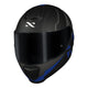 CAPACETE NORISK RAZOR FULL PRETO/AZUL FOSCO - Imagem 7